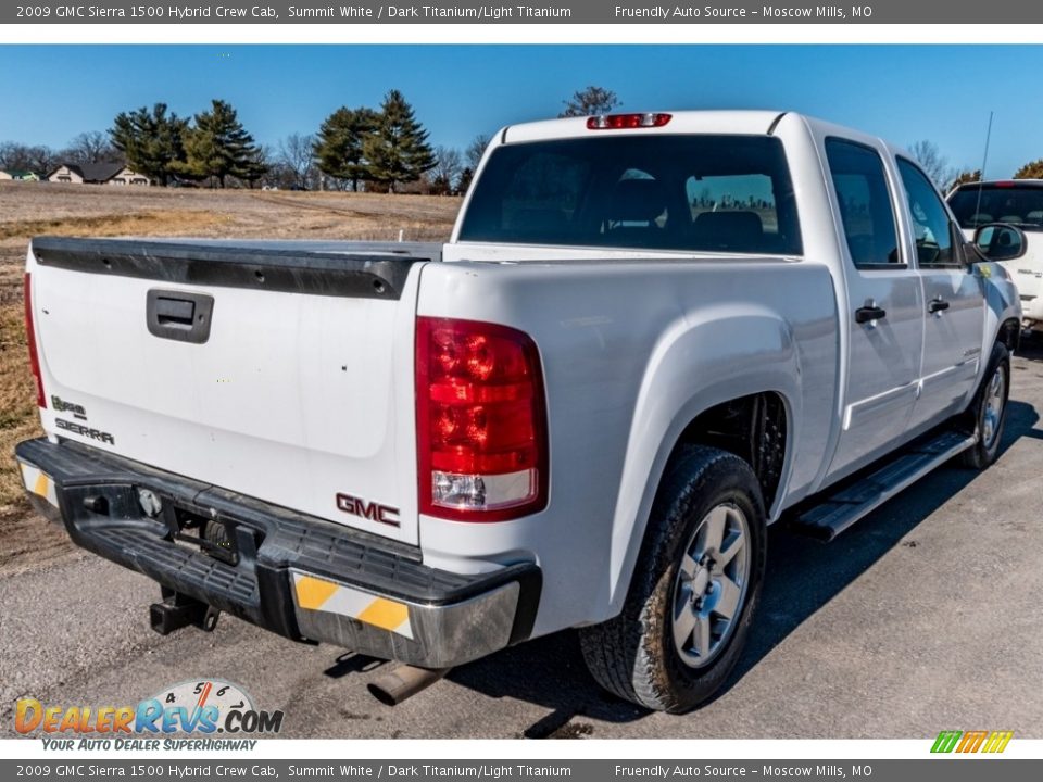 2009 GMC Sierra 1500 Hybrid Crew Cab Summit White / Dark Titanium/Light Titanium Photo #4