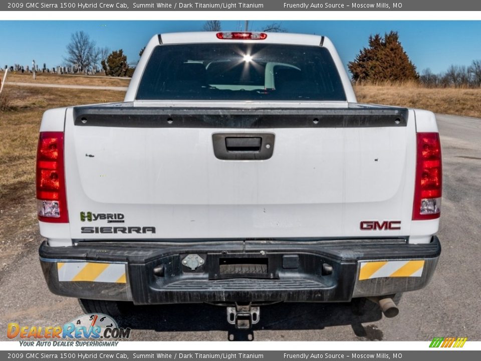 Summit White 2009 GMC Sierra 1500 Hybrid Crew Cab Photo #5