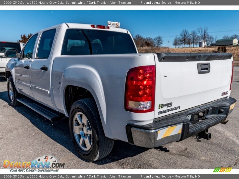 Summit White 2009 GMC Sierra 1500 Hybrid Crew Cab Photo #6