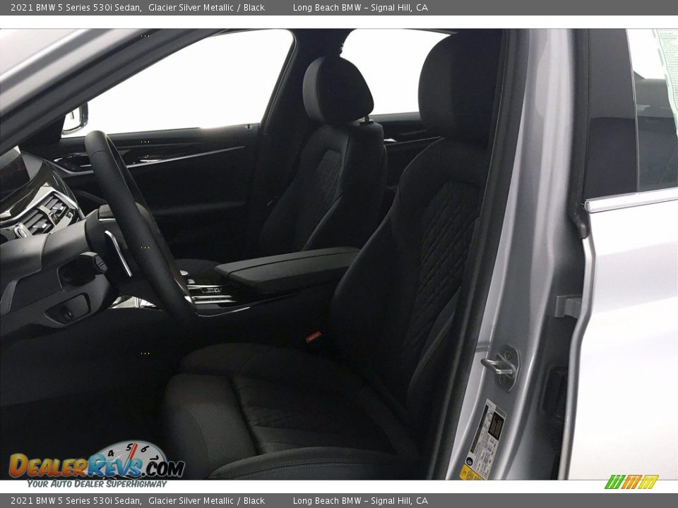 2021 BMW 5 Series 530i Sedan Glacier Silver Metallic / Black Photo #9