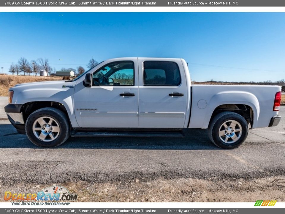 Summit White 2009 GMC Sierra 1500 Hybrid Crew Cab Photo #7