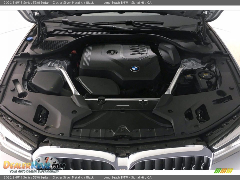 2021 BMW 5 Series 530i Sedan Glacier Silver Metallic / Black Photo #10