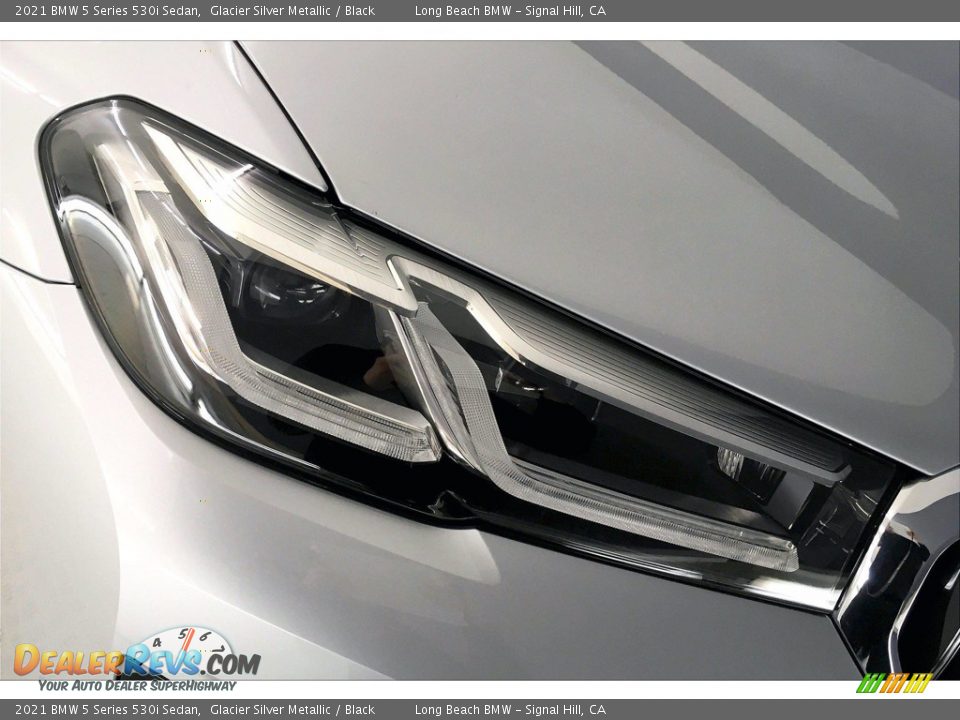 2021 BMW 5 Series 530i Sedan Glacier Silver Metallic / Black Photo #15
