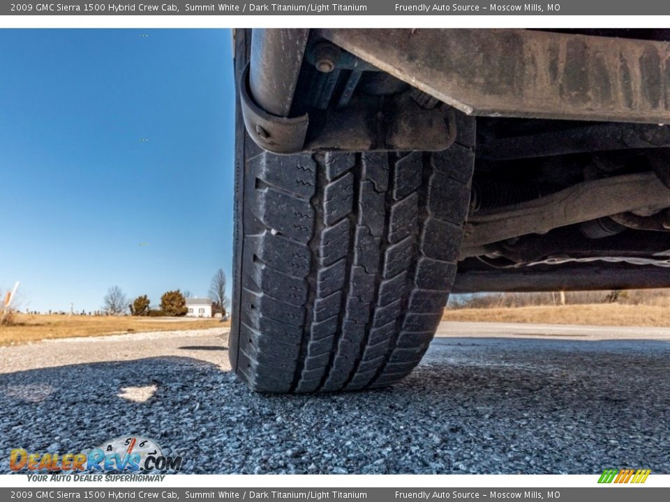 2009 GMC Sierra 1500 Hybrid Crew Cab Summit White / Dark Titanium/Light Titanium Photo #16