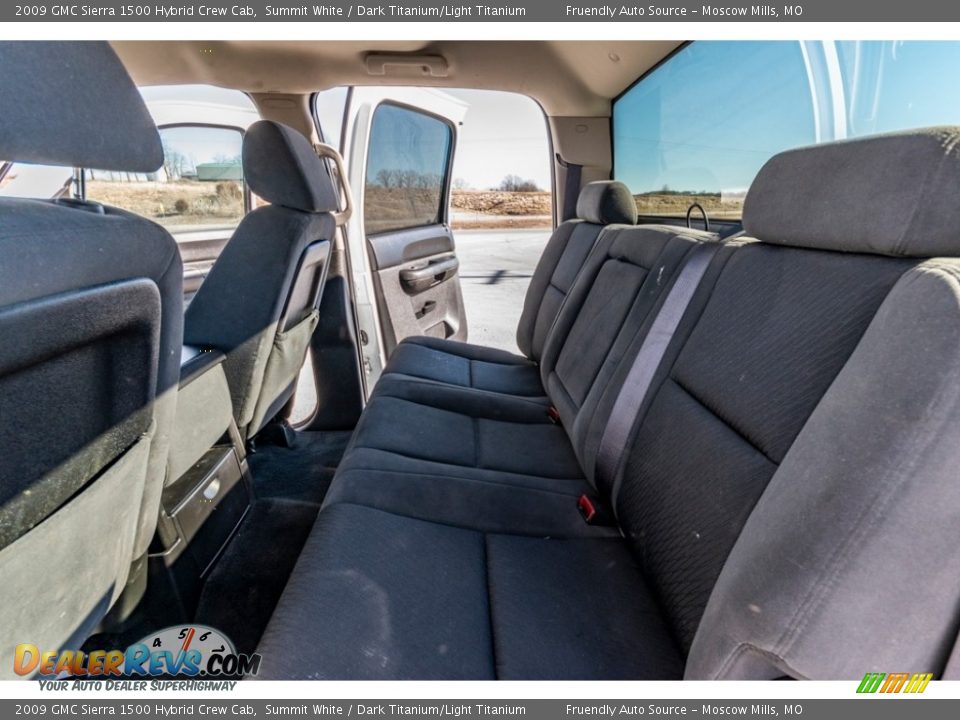 Rear Seat of 2009 GMC Sierra 1500 Hybrid Crew Cab Photo #23