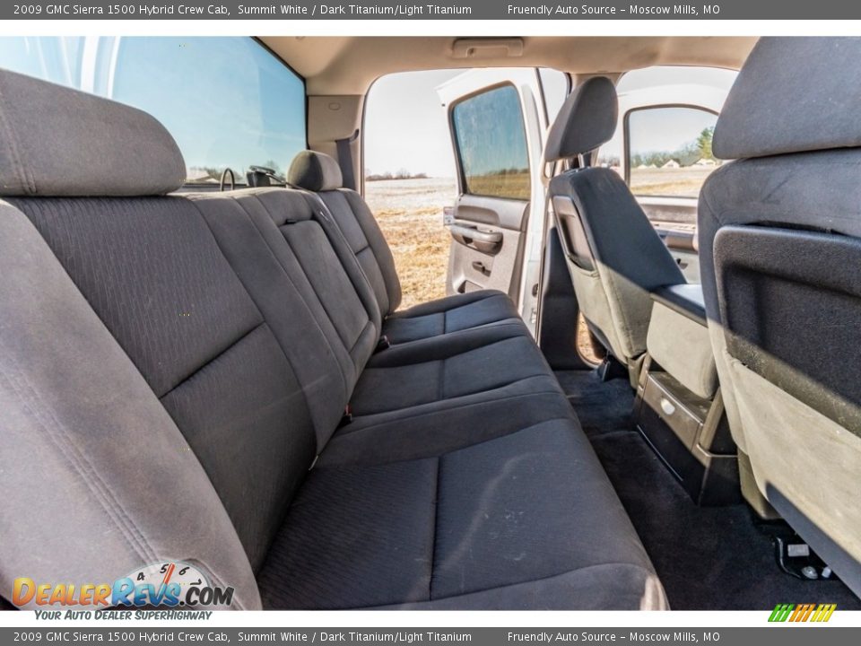 Rear Seat of 2009 GMC Sierra 1500 Hybrid Crew Cab Photo #27