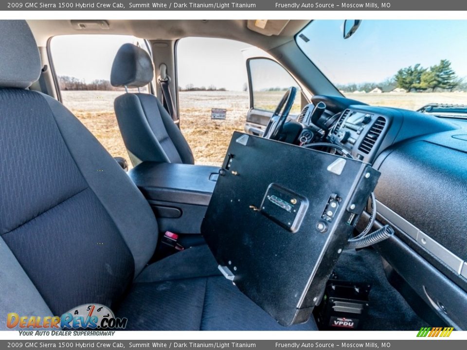 2009 GMC Sierra 1500 Hybrid Crew Cab Summit White / Dark Titanium/Light Titanium Photo #31