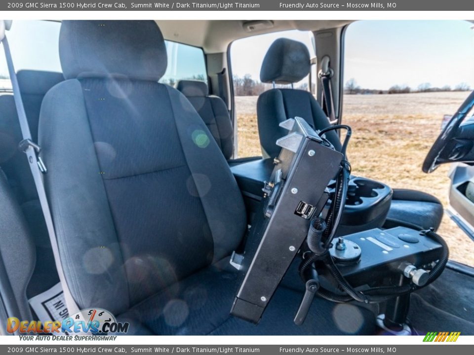 2009 GMC Sierra 1500 Hybrid Crew Cab Summit White / Dark Titanium/Light Titanium Photo #32