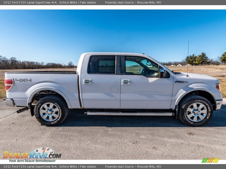 2012 Ford F150 Lariat SuperCrew 4x4 Oxford White / Pale Adobe Photo #3