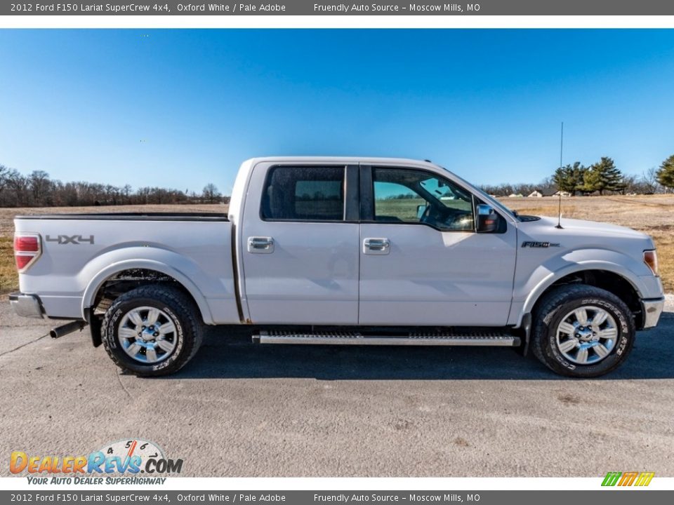 2012 Ford F150 Lariat SuperCrew 4x4 Oxford White / Pale Adobe Photo #3