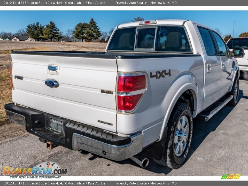 2012 Ford F150 Lariat SuperCrew 4x4 Oxford White / Pale Adobe Photo #4