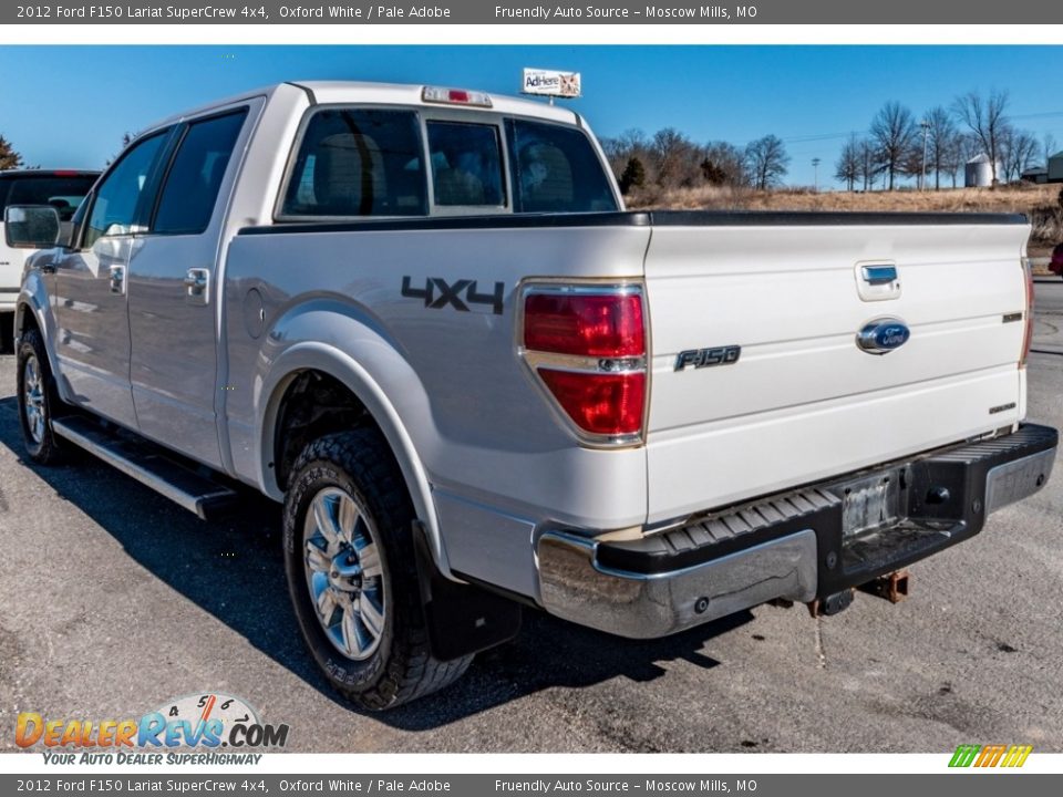 2012 Ford F150 Lariat SuperCrew 4x4 Oxford White / Pale Adobe Photo #6