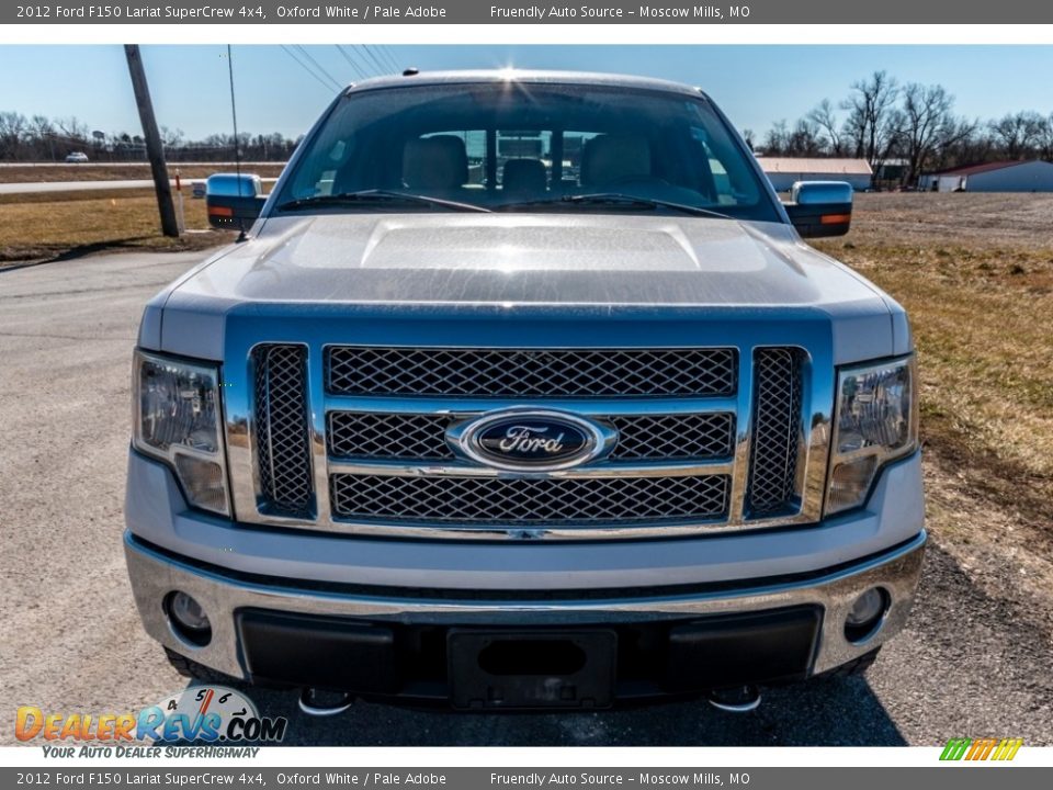 2012 Ford F150 Lariat SuperCrew 4x4 Oxford White / Pale Adobe Photo #9