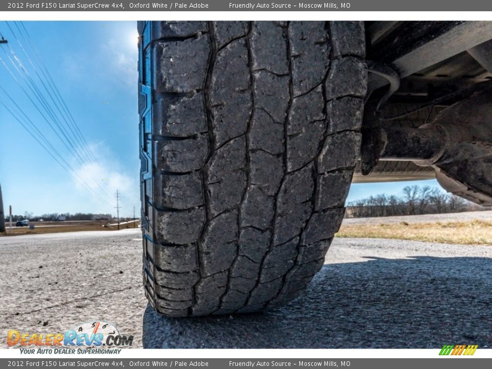 2012 Ford F150 Lariat SuperCrew 4x4 Oxford White / Pale Adobe Photo #12