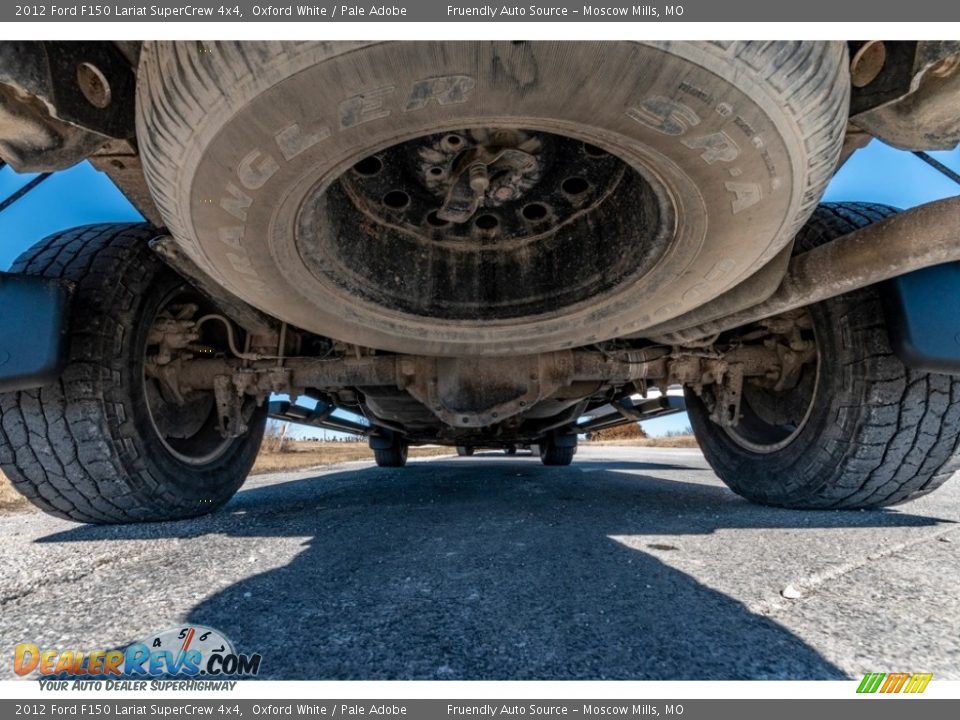 2012 Ford F150 Lariat SuperCrew 4x4 Oxford White / Pale Adobe Photo #13