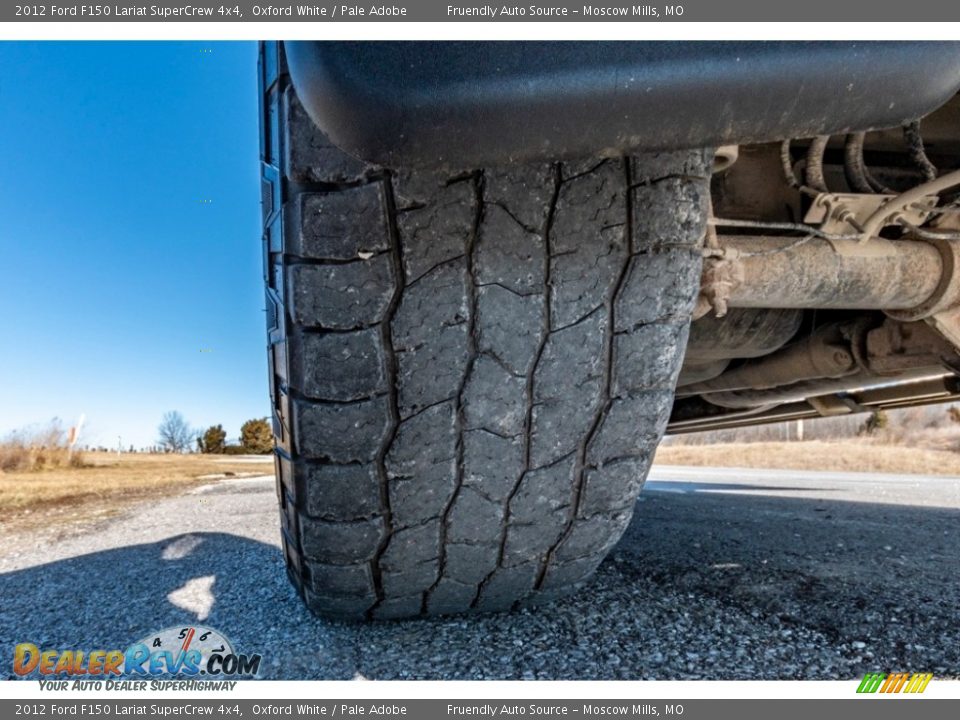 2012 Ford F150 Lariat SuperCrew 4x4 Oxford White / Pale Adobe Photo #15