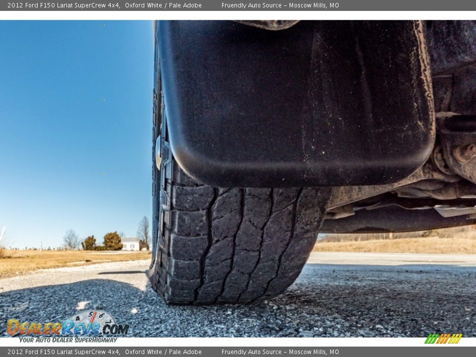 2012 Ford F150 Lariat SuperCrew 4x4 Oxford White / Pale Adobe Photo #16