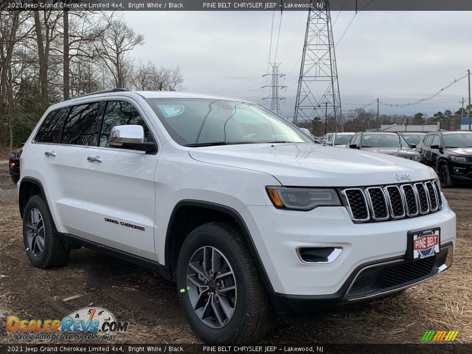 2021 Jeep Grand Cherokee Limited 4x4 Bright White / Black Photo #1