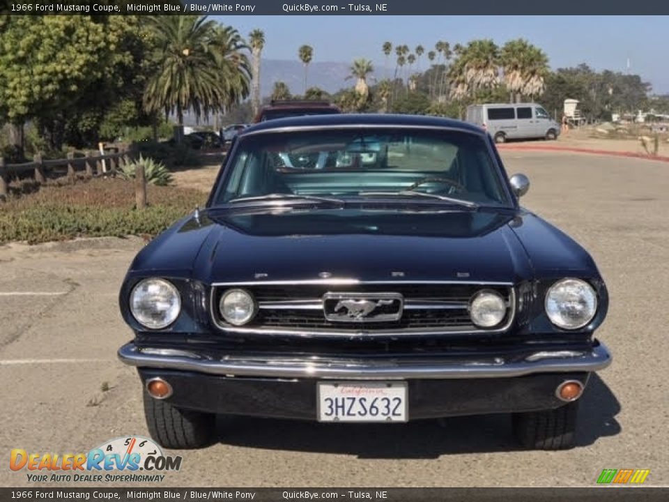 1966 Ford Mustang Coupe Midnight Blue / Blue/White Pony Photo #2