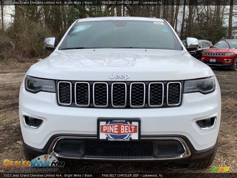 2021 Jeep Grand Cherokee Limited 4x4 Bright White / Black Photo #3