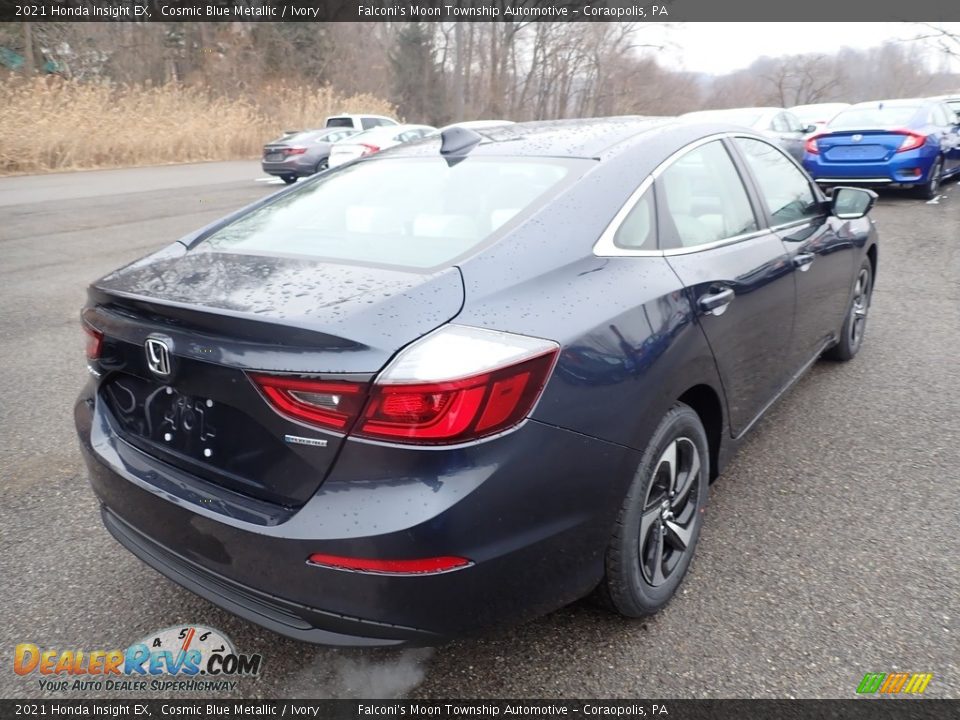 2021 Honda Insight EX Cosmic Blue Metallic / Ivory Photo #6