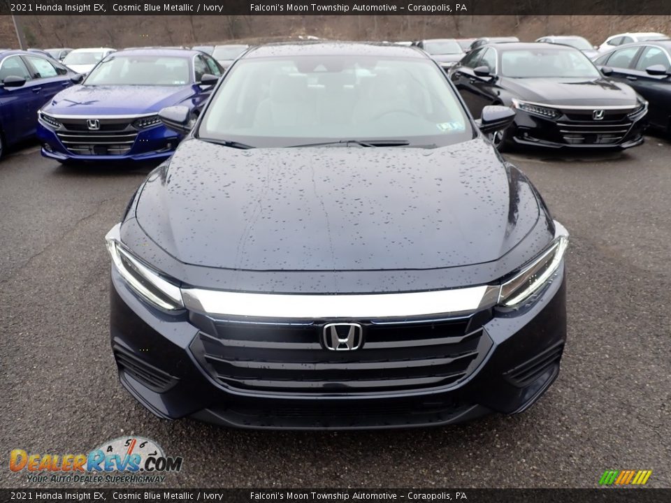 2021 Honda Insight EX Cosmic Blue Metallic / Ivory Photo #8