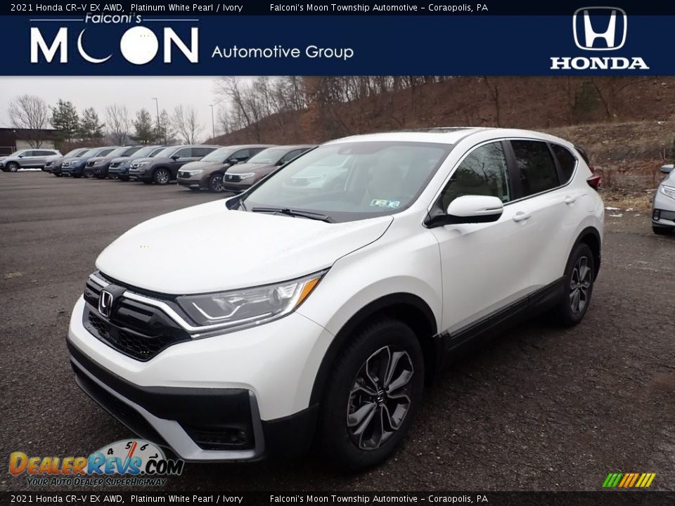 2021 Honda CR-V EX AWD Platinum White Pearl / Ivory Photo #1