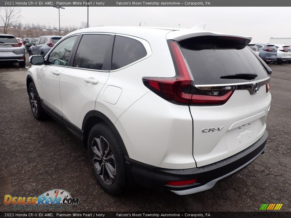 2021 Honda CR-V EX AWD Platinum White Pearl / Ivory Photo #3