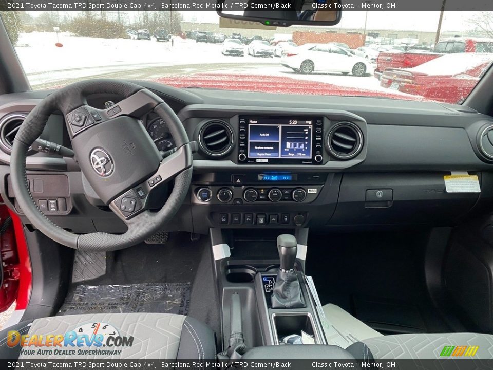2021 Toyota Tacoma TRD Sport Double Cab 4x4 Barcelona Red Metallic / TRD Cement/Black Photo #4