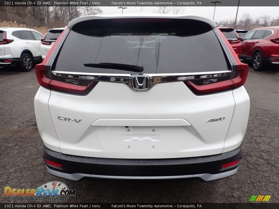 2021 Honda CR-V EX AWD Platinum White Pearl / Ivory Photo #4