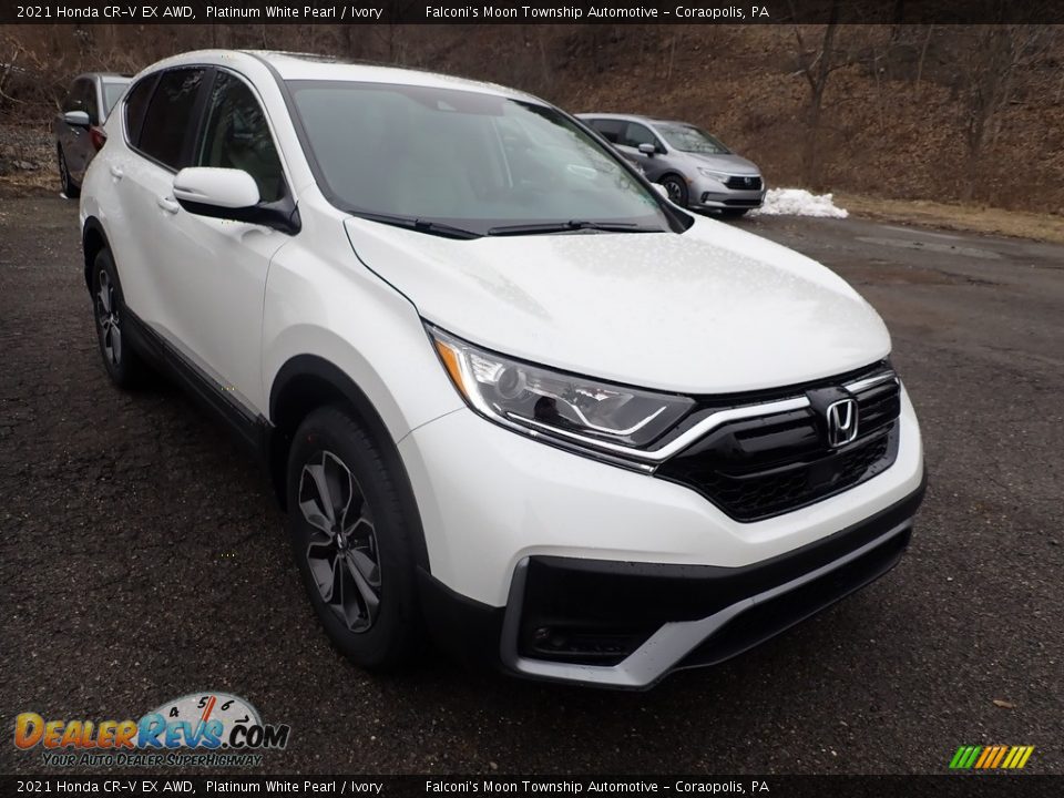 2021 Honda CR-V EX AWD Platinum White Pearl / Ivory Photo #6