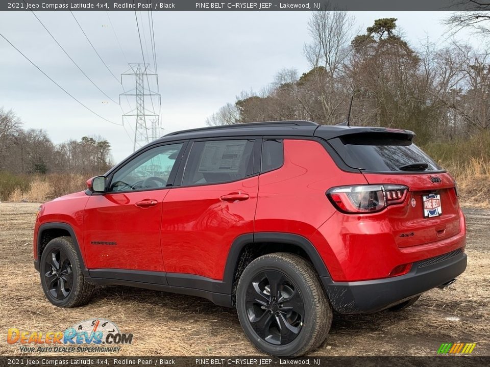 2021 Jeep Compass Latitude 4x4 Redline Pearl / Black Photo #6