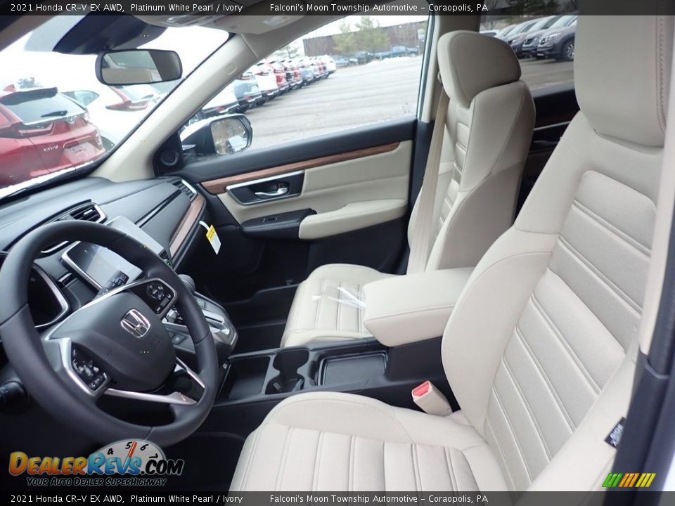 2021 Honda CR-V EX AWD Platinum White Pearl / Ivory Photo #8