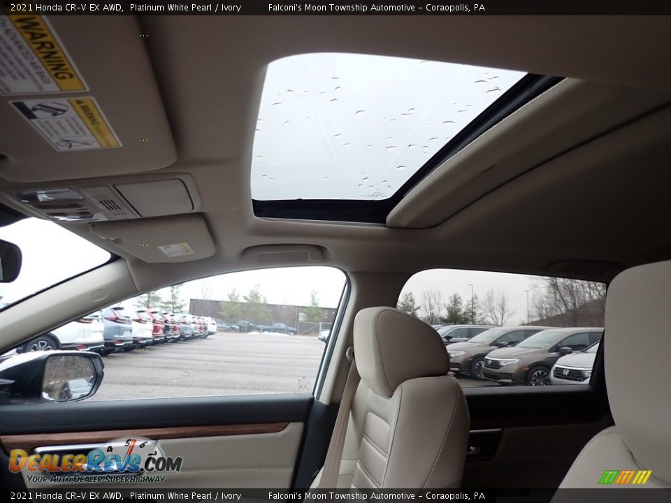 2021 Honda CR-V EX AWD Platinum White Pearl / Ivory Photo #13