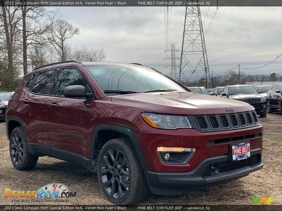 2021 Jeep Compass 80th Special Edition 4x4 Velvet Red Pearl / Black Photo #1