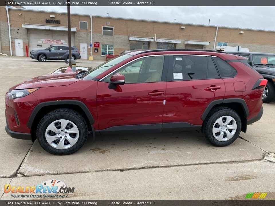 2021 Toyota RAV4 LE AWD Ruby Flare Pearl / Nutmeg Photo #1