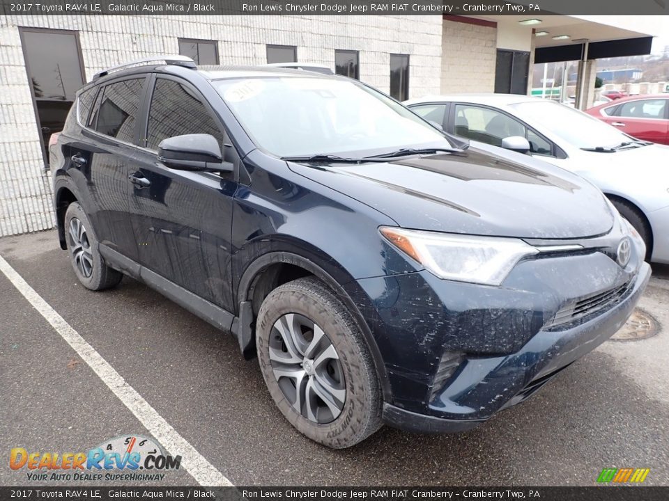 2017 Toyota RAV4 LE Galactic Aqua Mica / Black Photo #2