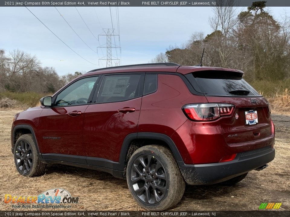 2021 Jeep Compass 80th Special Edition 4x4 Velvet Red Pearl / Black Photo #6