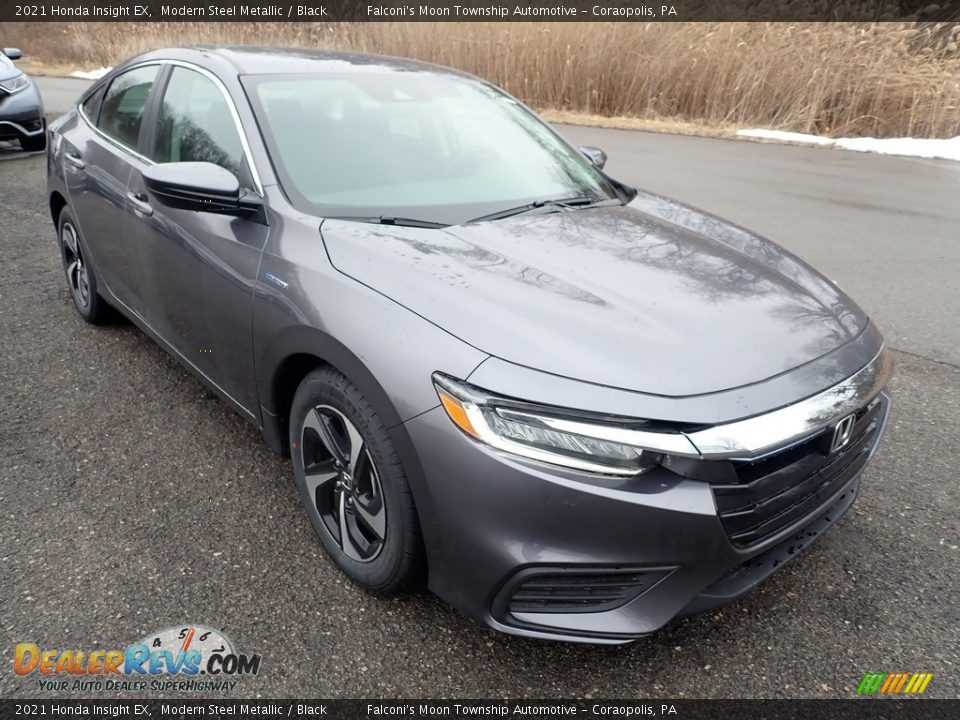 2021 Honda Insight EX Modern Steel Metallic / Black Photo #6