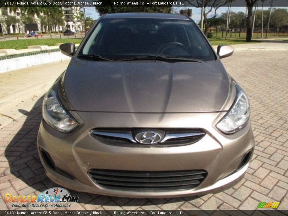 2013 Hyundai Accent GS 5 Door Mocha Bronze / Black Photo #15