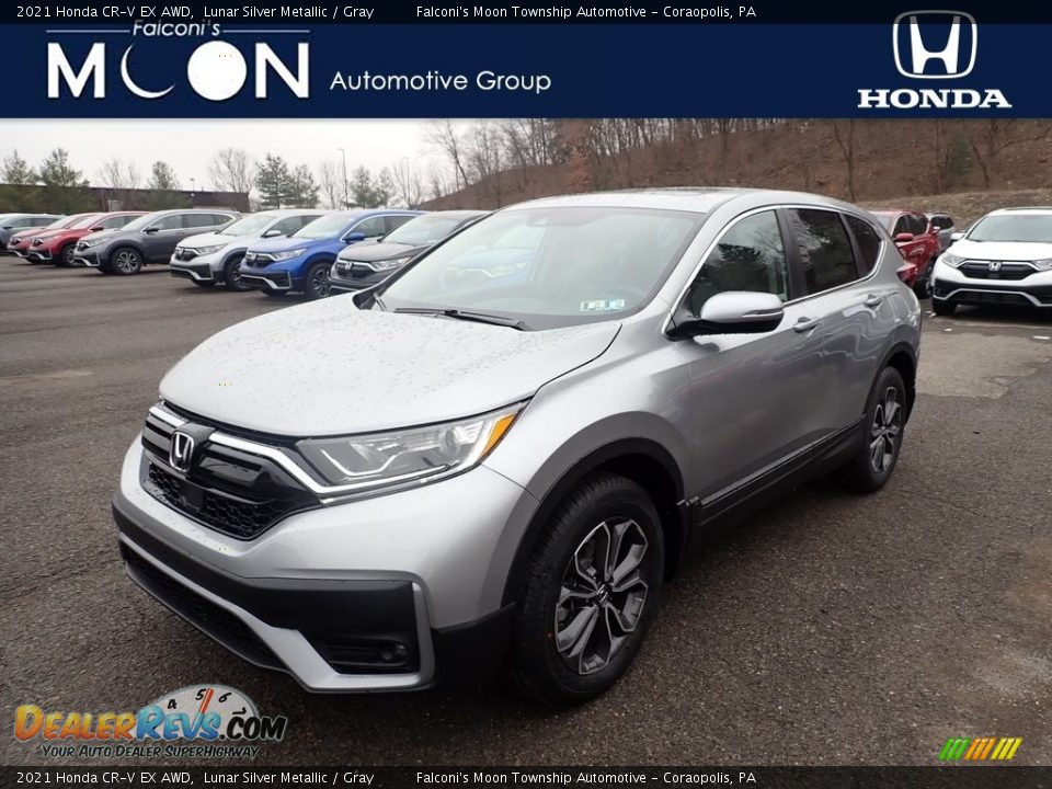 2021 Honda CR-V EX AWD Lunar Silver Metallic / Gray Photo #1