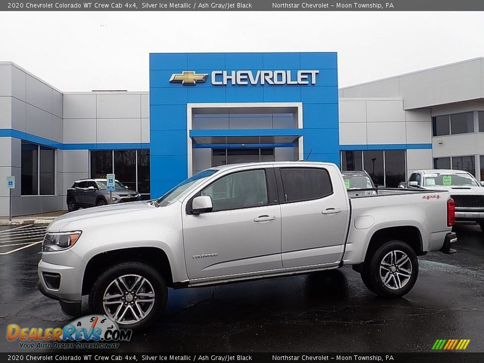 2020 Chevrolet Colorado WT Crew Cab 4x4 Silver Ice Metallic / Ash Gray/Jet Black Photo #1