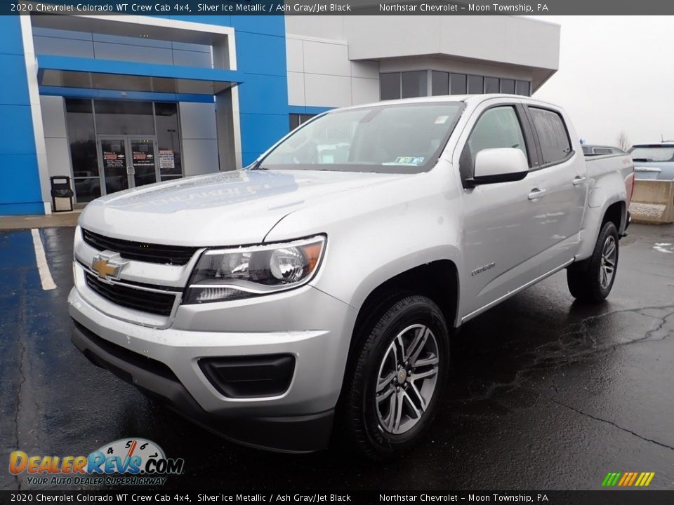 2020 Chevrolet Colorado WT Crew Cab 4x4 Silver Ice Metallic / Ash Gray/Jet Black Photo #2