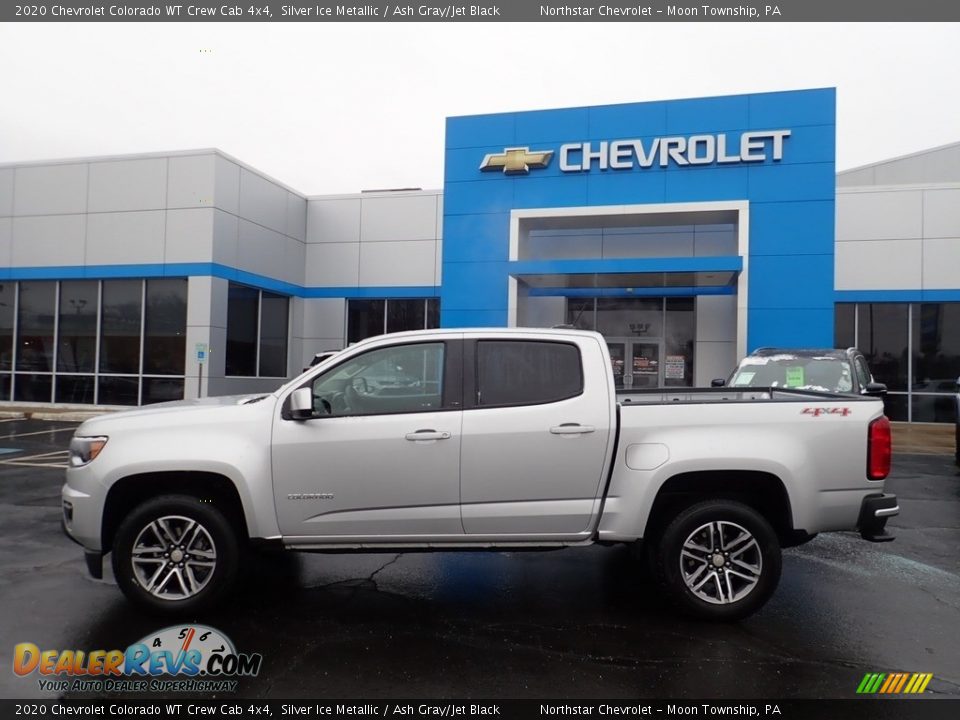 2020 Chevrolet Colorado WT Crew Cab 4x4 Silver Ice Metallic / Ash Gray/Jet Black Photo #3