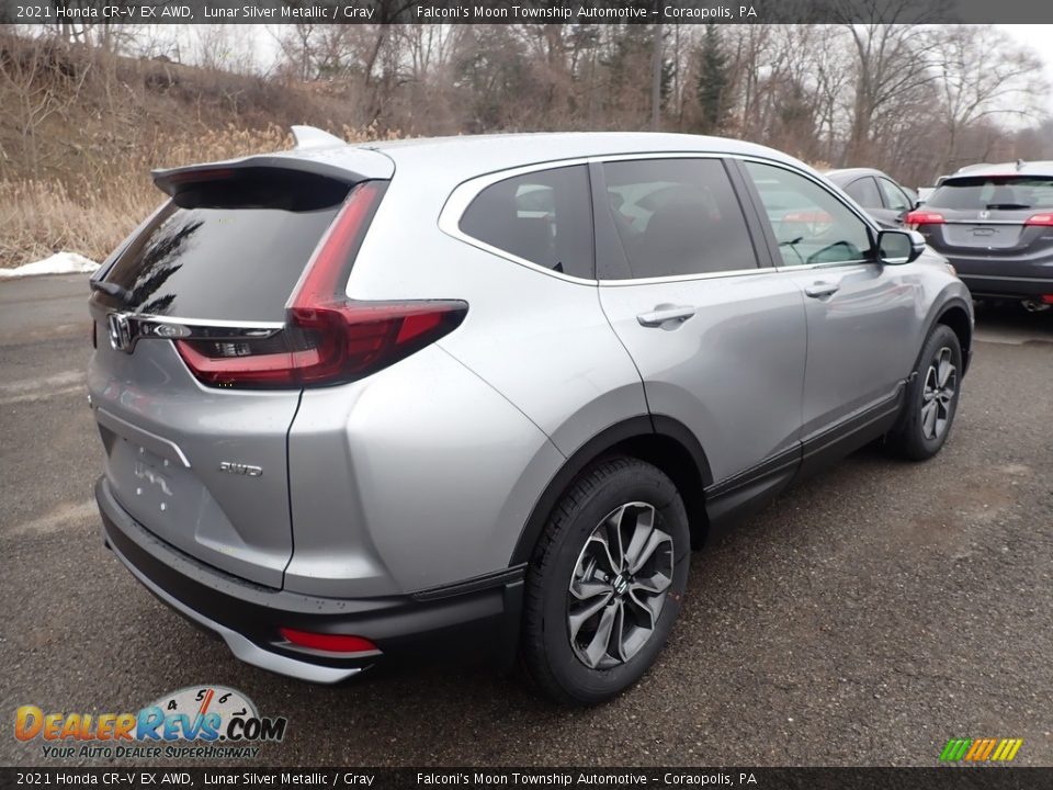 2021 Honda CR-V EX AWD Lunar Silver Metallic / Gray Photo #4