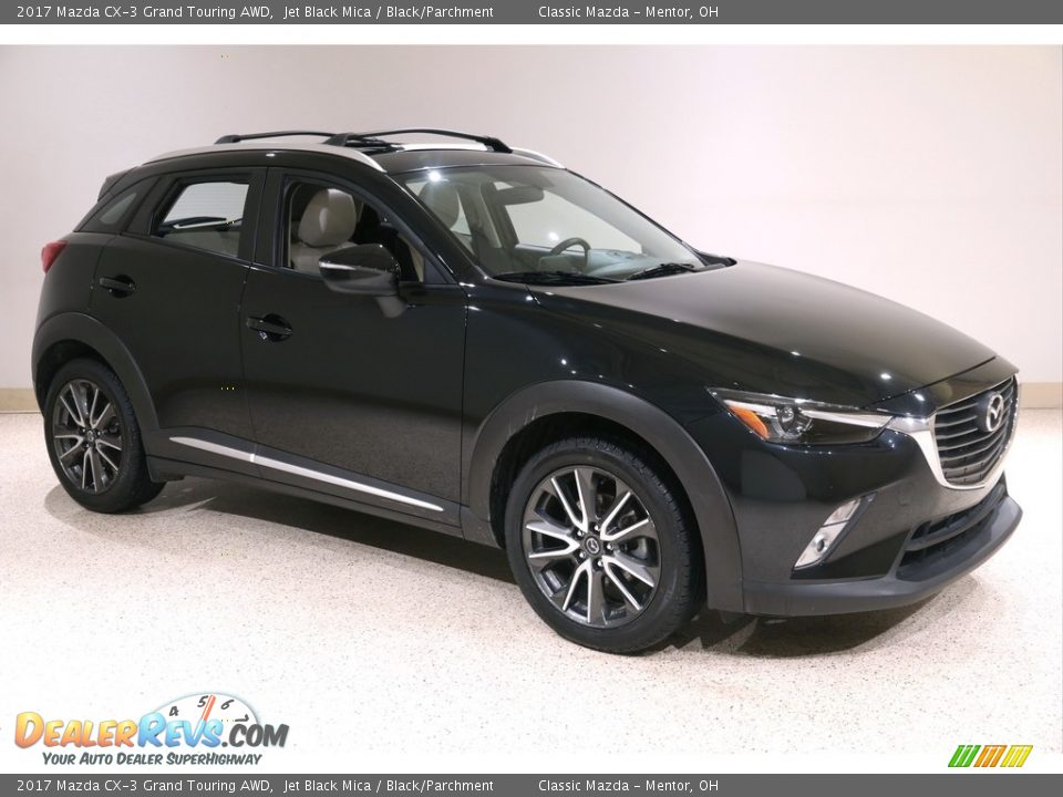2017 Mazda CX-3 Grand Touring AWD Jet Black Mica / Black/Parchment Photo #1