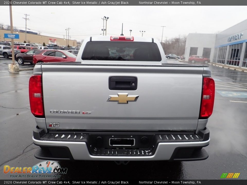 2020 Chevrolet Colorado WT Crew Cab 4x4 Silver Ice Metallic / Ash Gray/Jet Black Photo #6