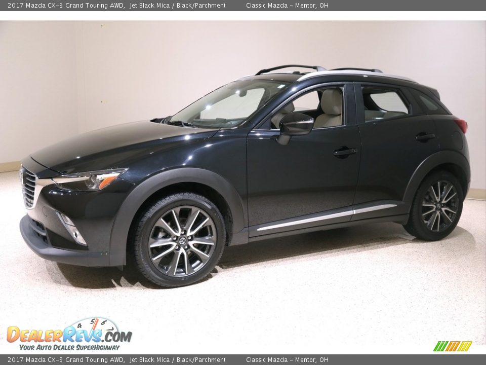 2017 Mazda CX-3 Grand Touring AWD Jet Black Mica / Black/Parchment Photo #3