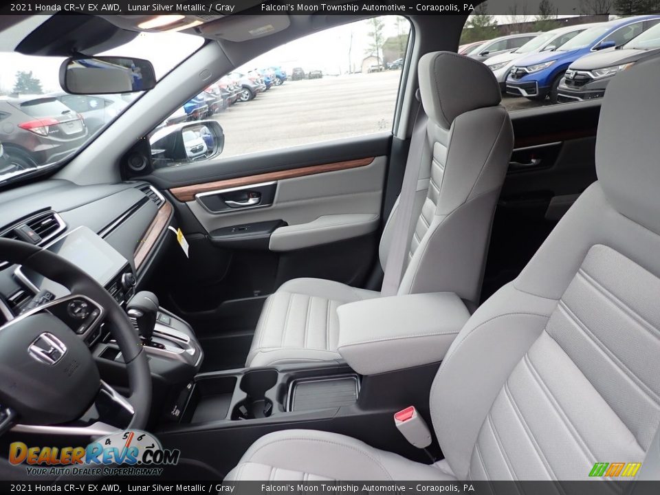 2021 Honda CR-V EX AWD Lunar Silver Metallic / Gray Photo #7