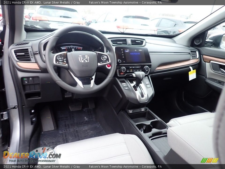 2021 Honda CR-V EX AWD Lunar Silver Metallic / Gray Photo #9